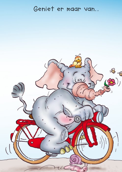 Doodles | Pensioen kaart | olifant