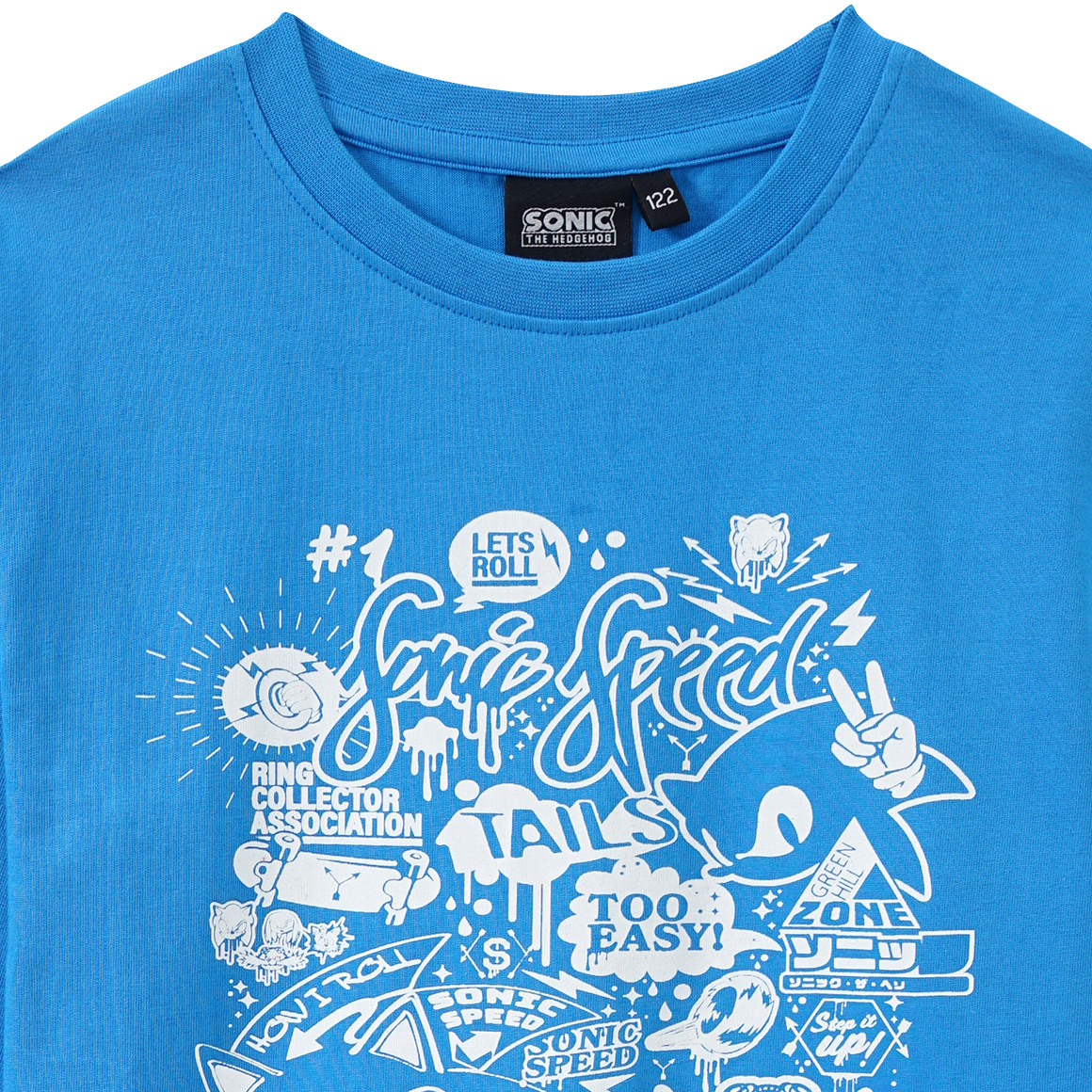 Topolino Sonic Langarmshirt mit Print hellblau