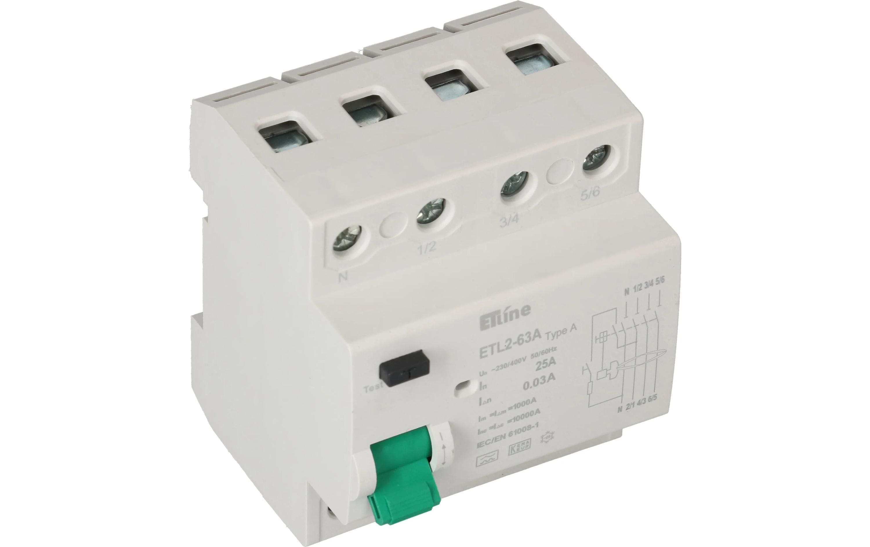 FI Schalter 3P+N 25 AFI-Schutzschalter