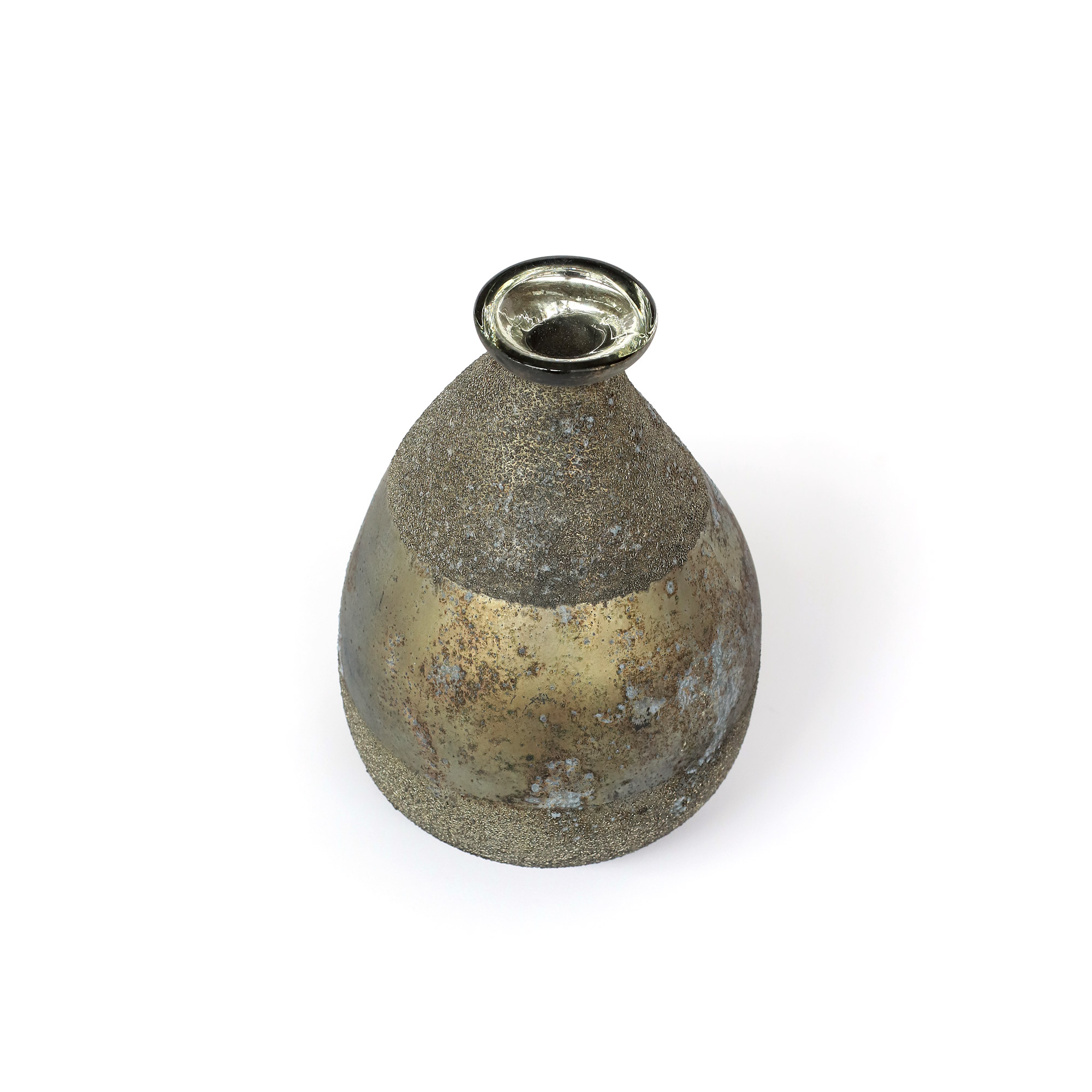 Glasvase 'Pinot', antik bronze, Ø 15 cm, H 23 cm von fischer's lagerhaus