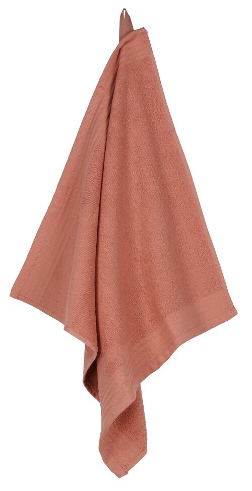 essuie-mains 50x50 coton rose