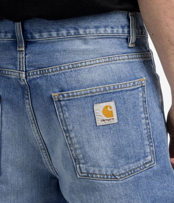 Carhartt WIP Newel Organic Maitland Shorts (blue light used wash)
