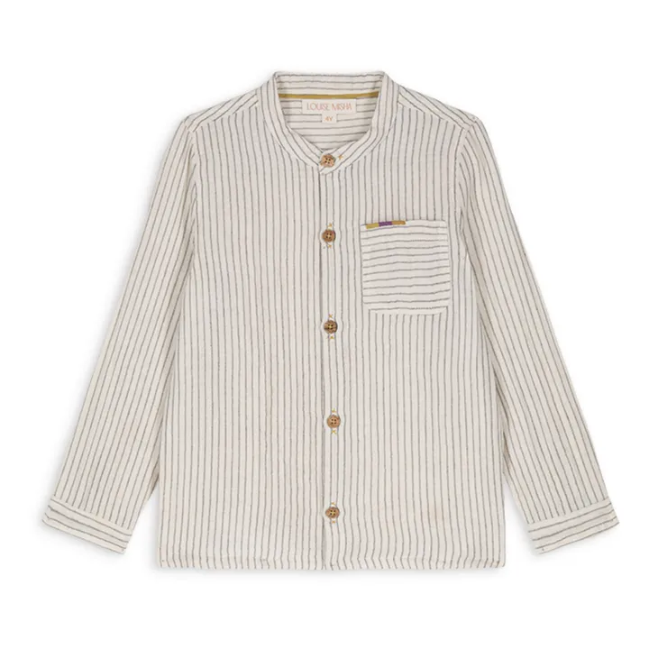 Louise Misha Chemise Rayée Amod | Ecru