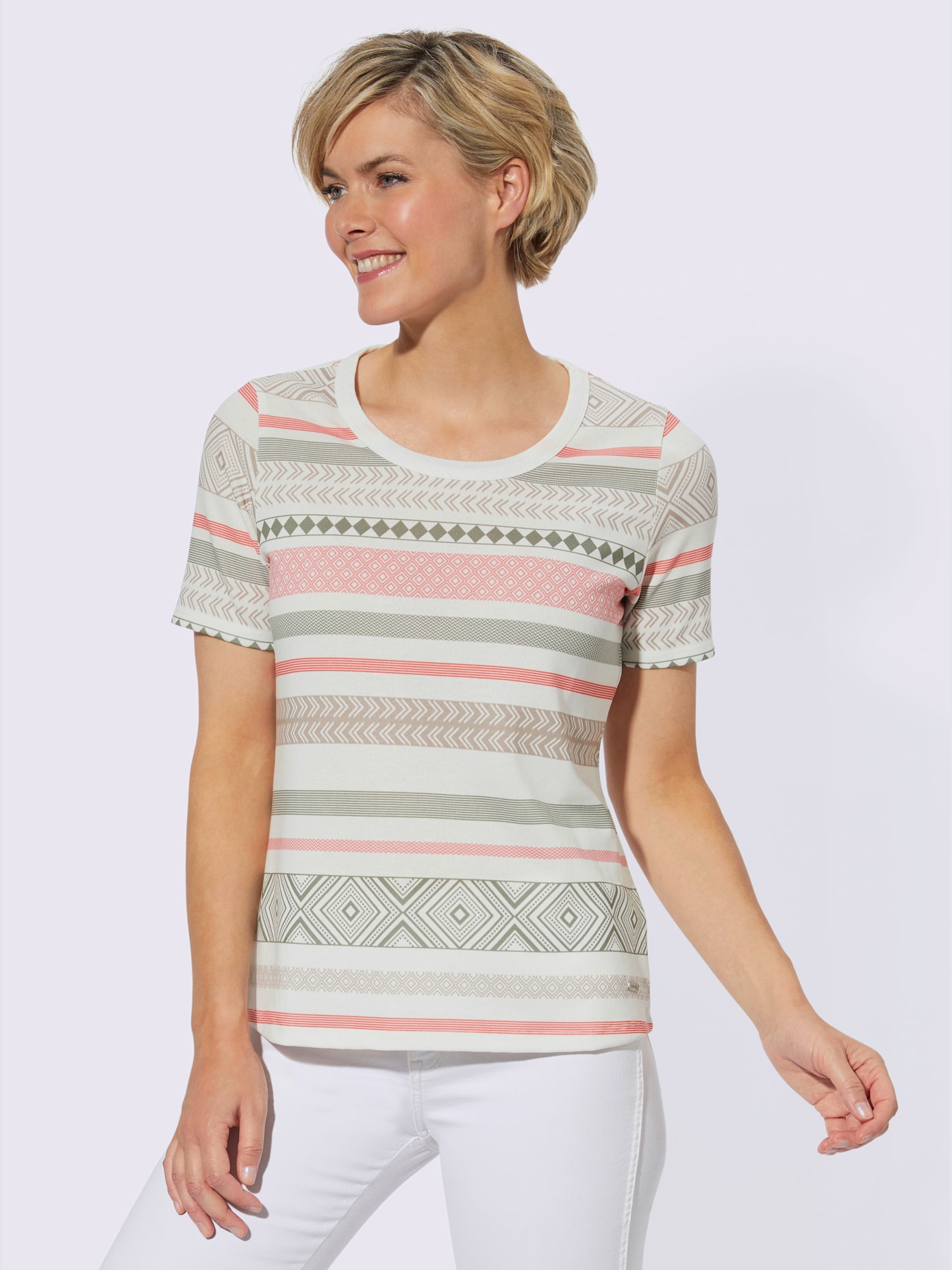T-shirt à manches courtes mélange de viscose doux