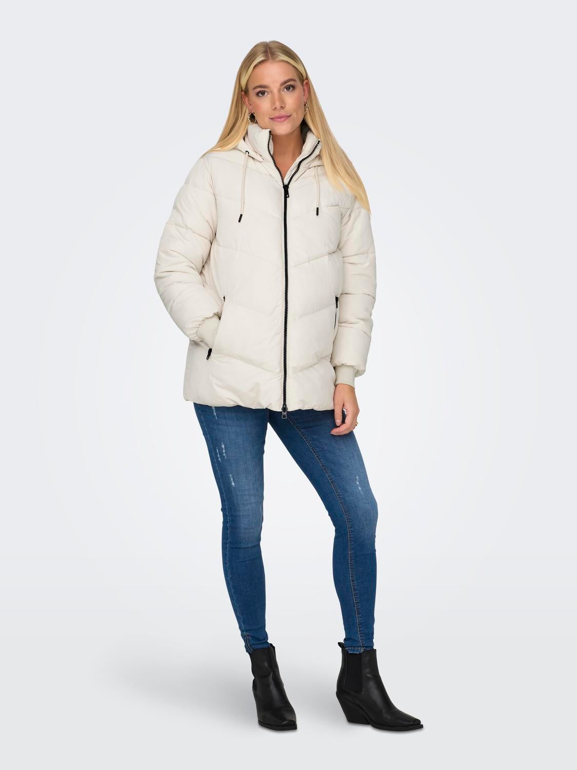 OLMADDIE Steppmantel Whitecap Gray