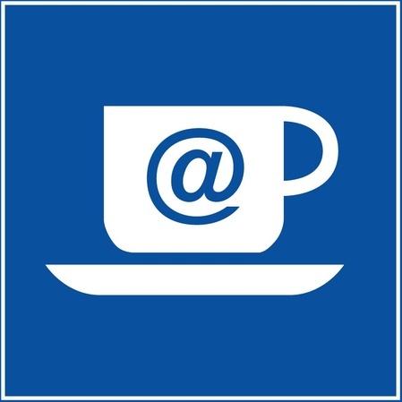 Pictogramme d'information - Cybercafé - ISO 7001 - Gravoply