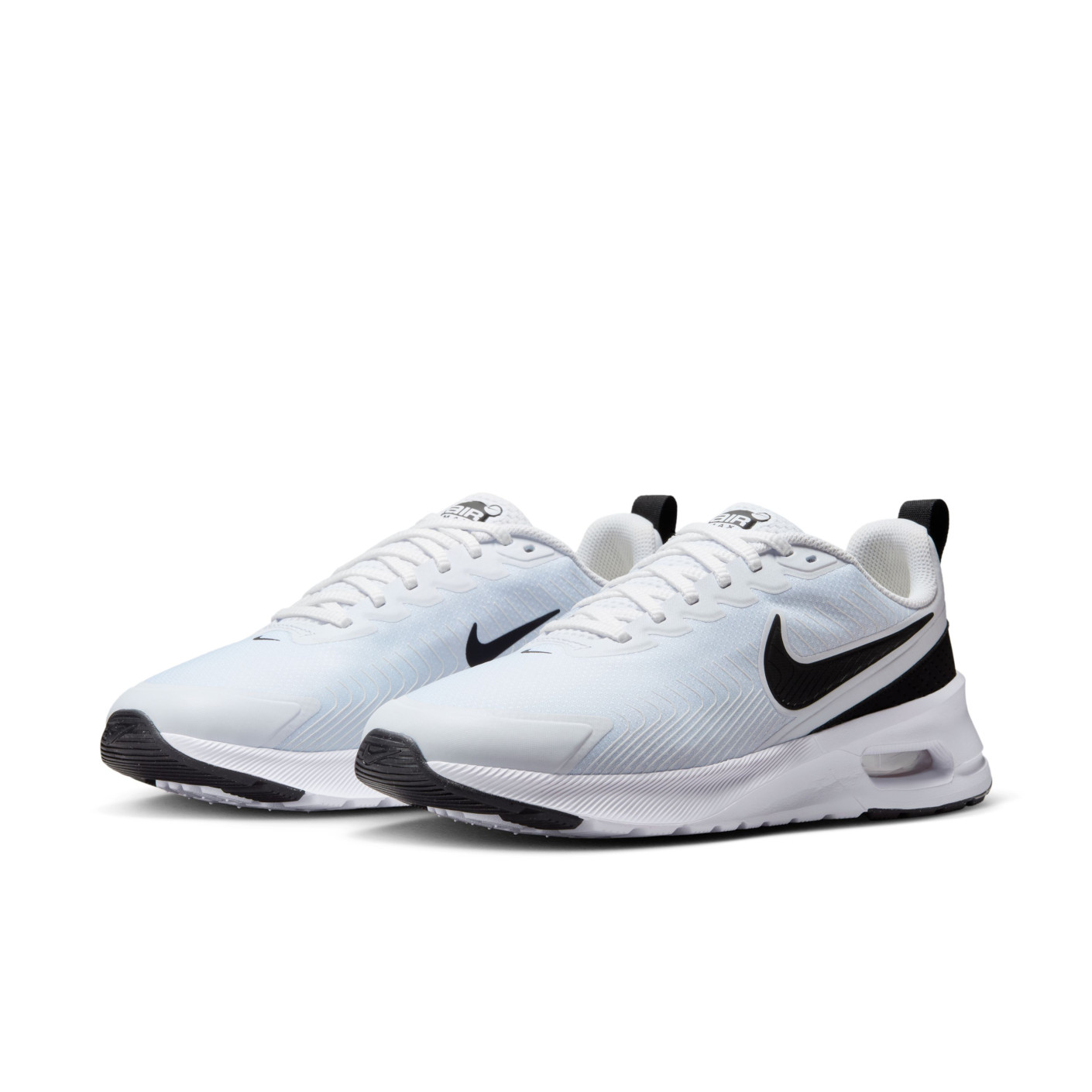 Nike Air Max Nuaxis Sneakers Wit Lichtblauw Zwart