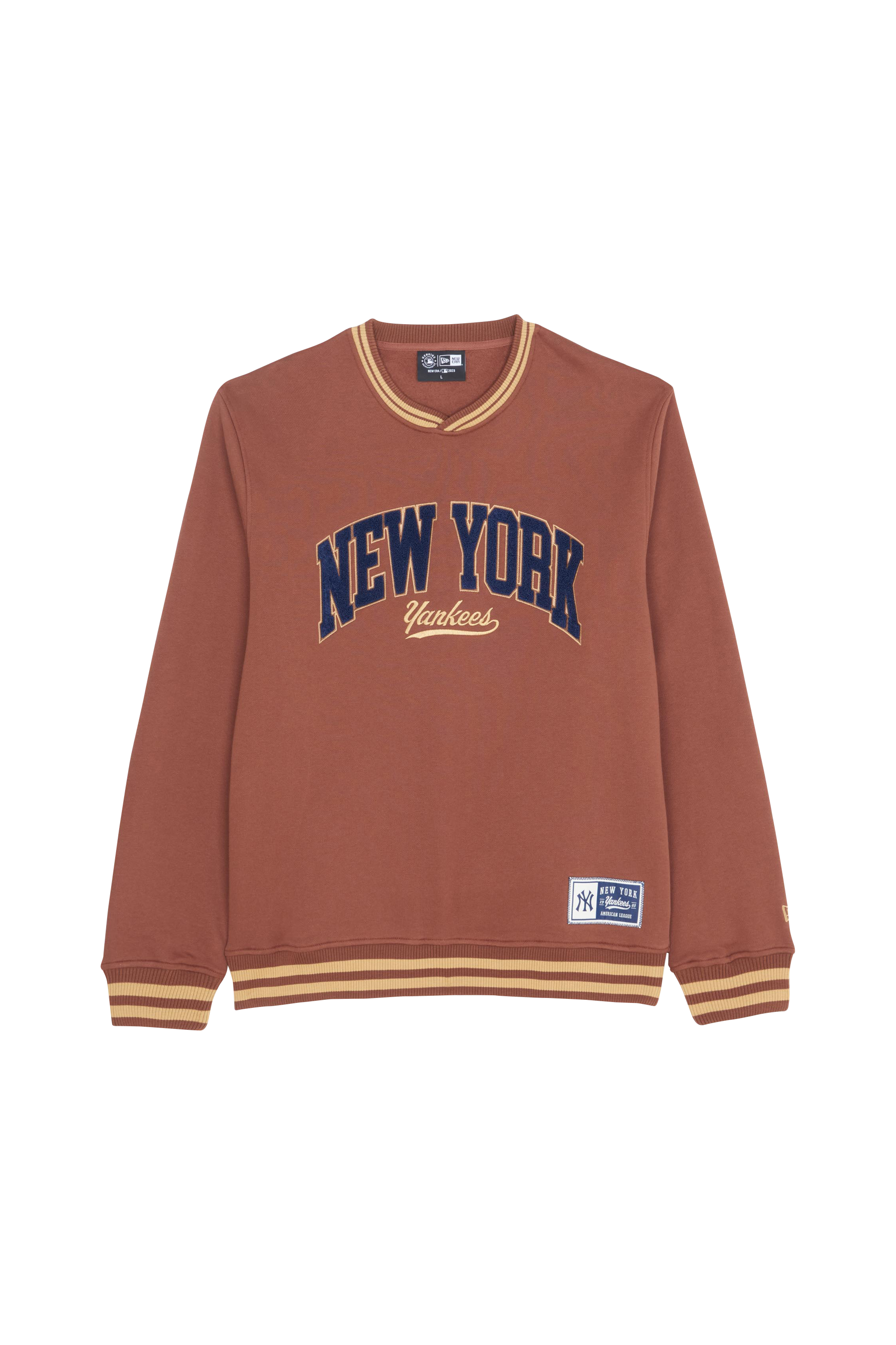 NEW ERA Sweatshirt  LETCLAS NY YANKEE Marron