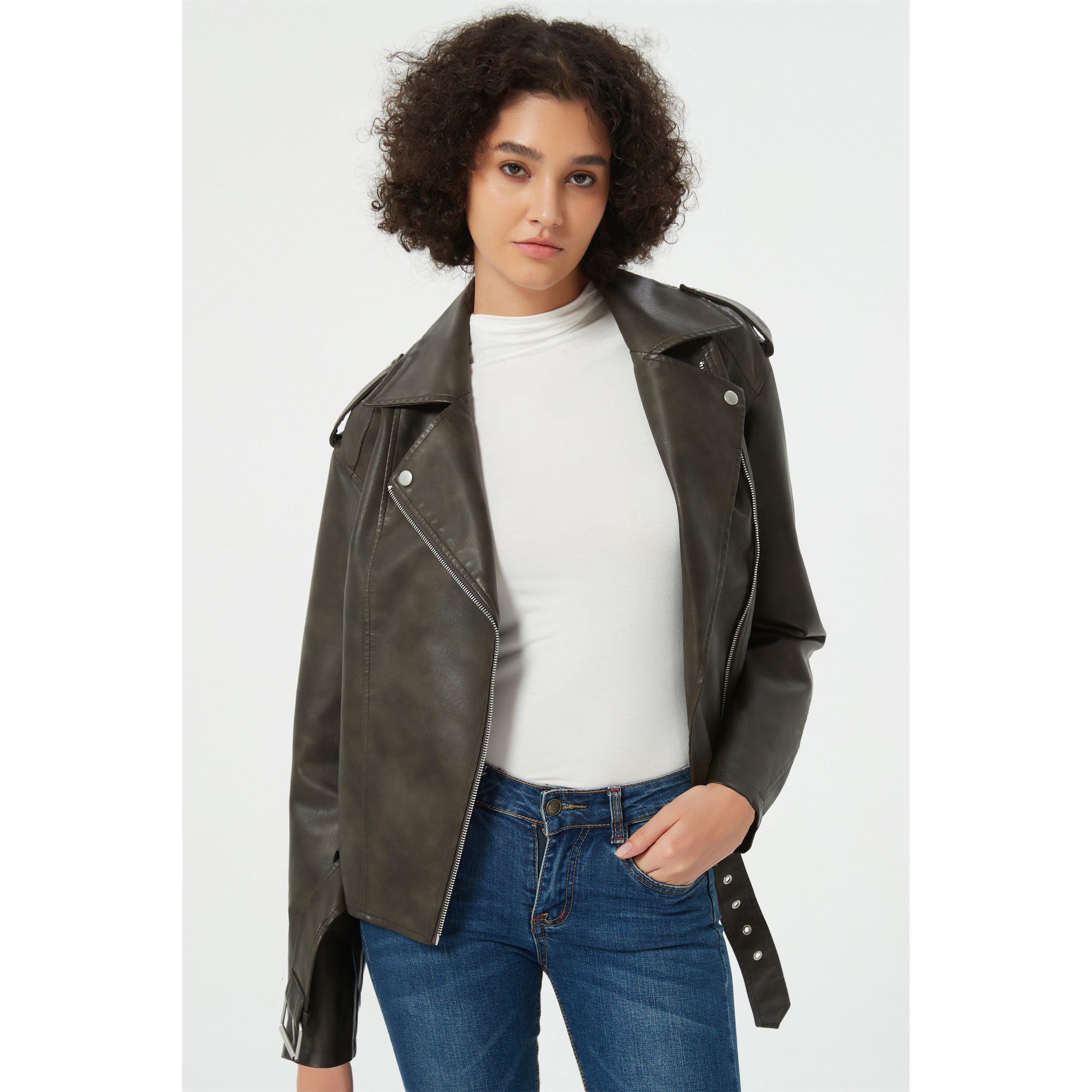 Be You b Distressed Biker Jacket
