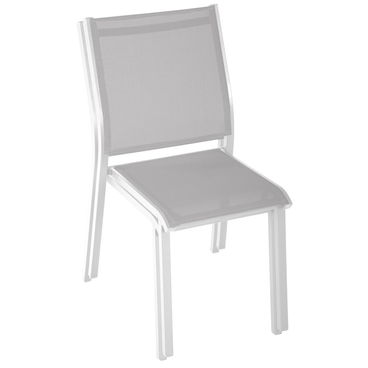 CHAISE ESSENTIA EMPILABLE GALET BLANC