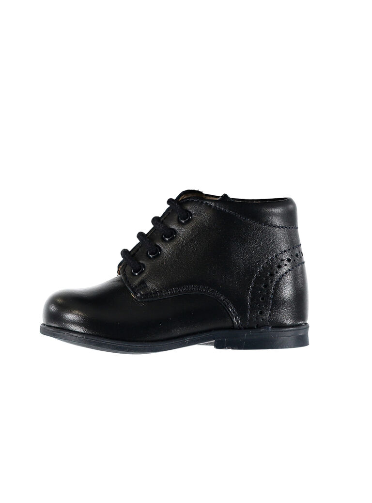 Bottillon mixte cuir marine