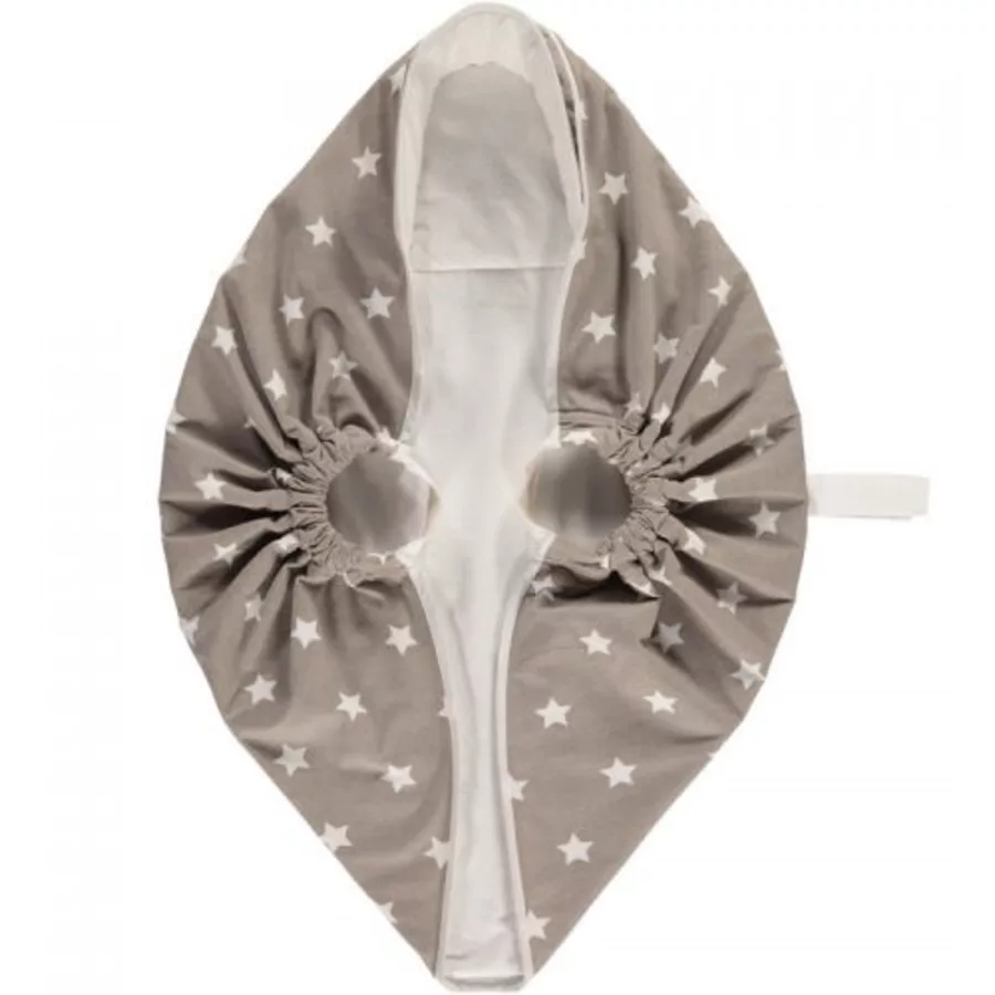 Snugglebundl Tragehilfe grey white stars - Organic cotton