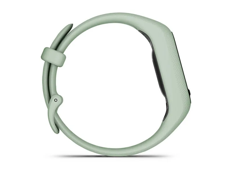 Garmin vívosmart 5 - Aktivitetssporer med bånd - silikone - kølig mynte - båndstørrelse: S/M - monokrom - Bluetooth, ANT  - 24.5 g