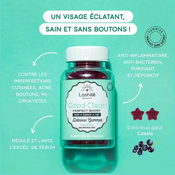 Lashilé Beauty Good Clean Perfect Boost Clear Skin 60 gomas