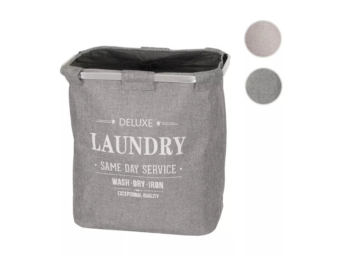 Collecteur de linge MCW-C34 avec filet 82l, gris