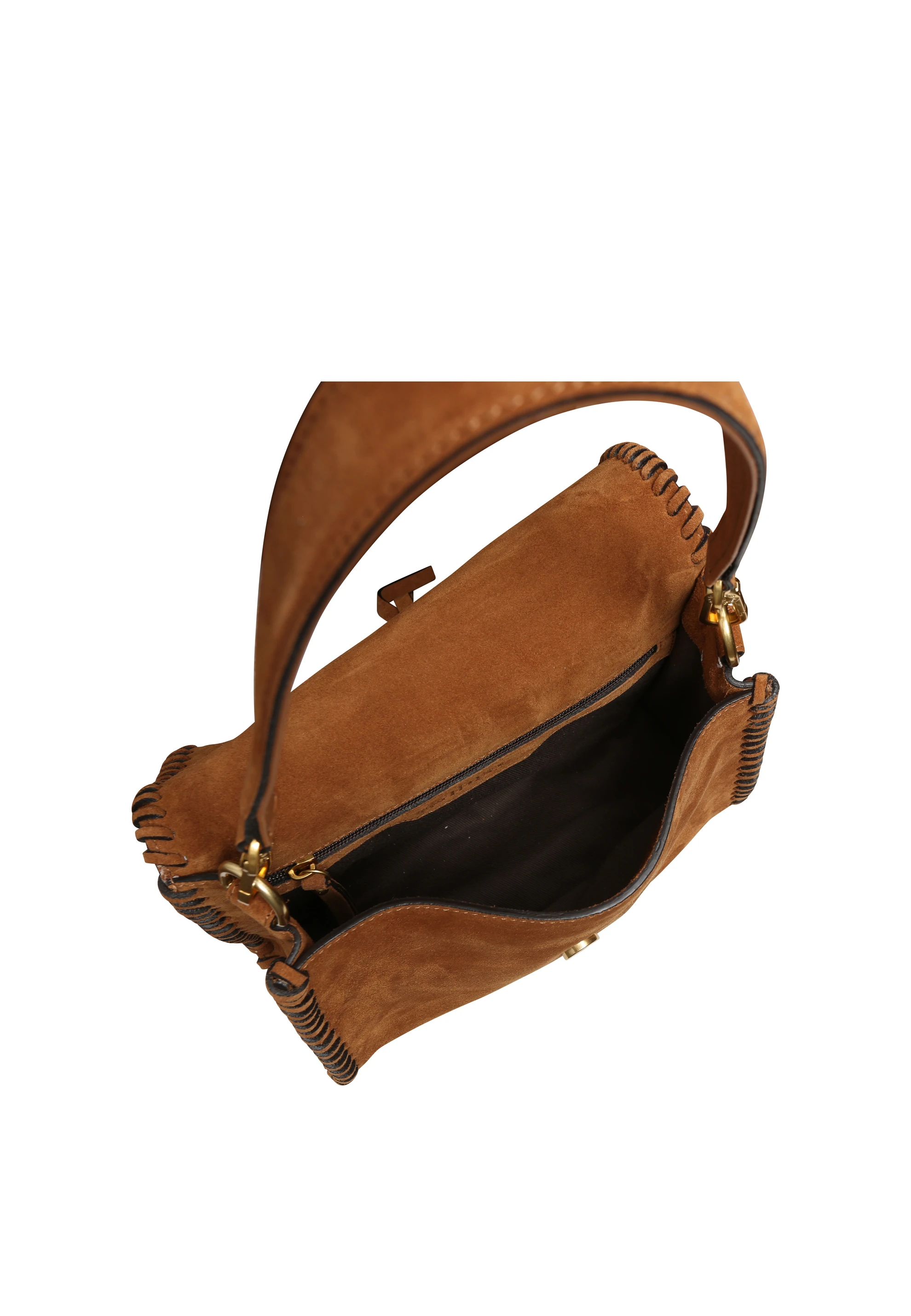 Shoulder bag TEMI STITCH Leather Suede Standard