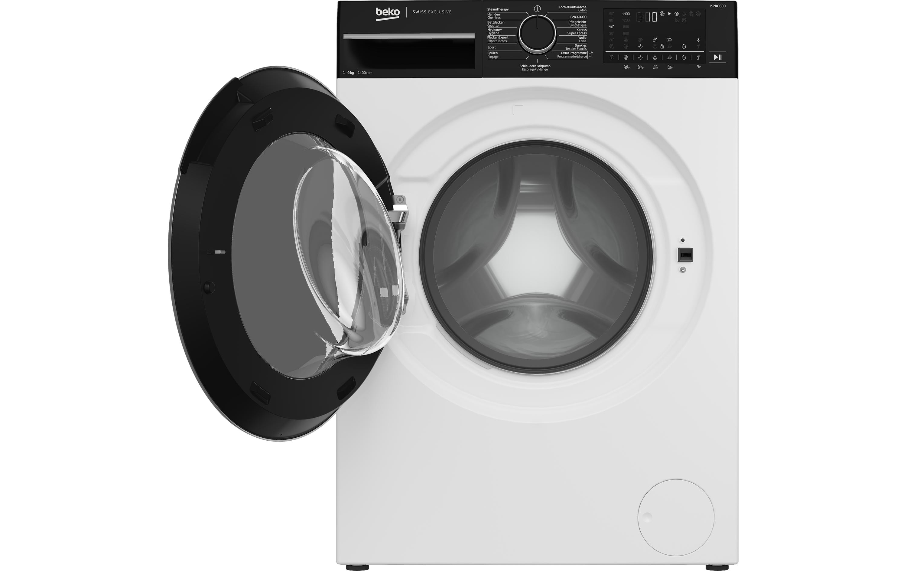 Waschmaschine WM550 Links<br>Frontloader mit 9 kg Ladekapazität