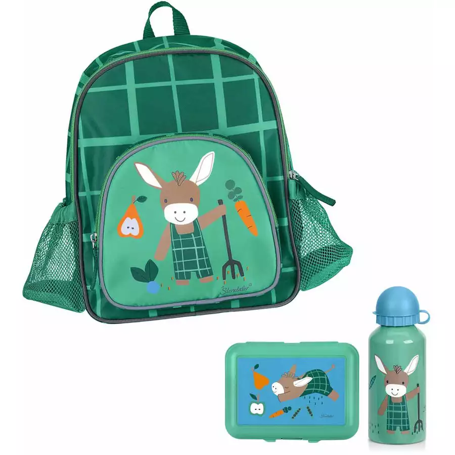 Sterntaler Kinder Rucksack 3er Set grün