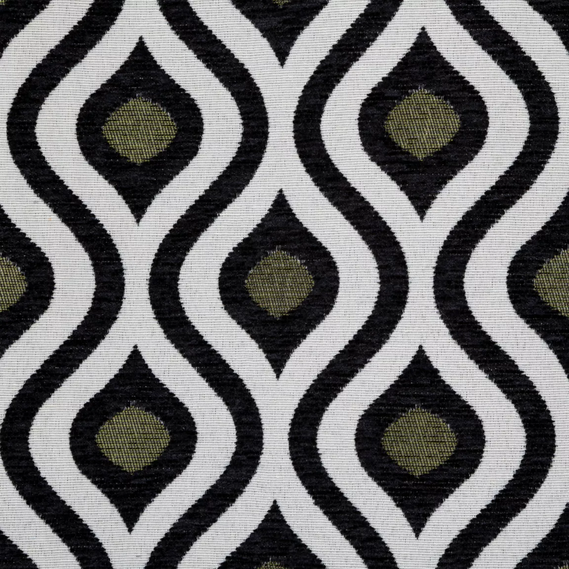 Rideau tissé (140 x 260 cm) Twist Noir
