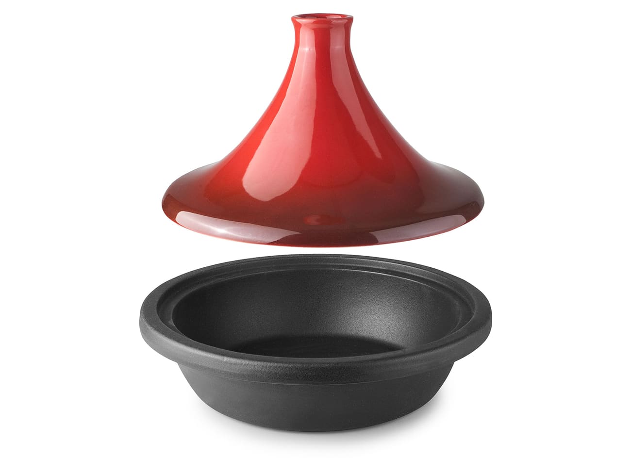Plat à tajine Ø 27 cm - Fonte et terre cuite - tous feux dont induction - Ibili