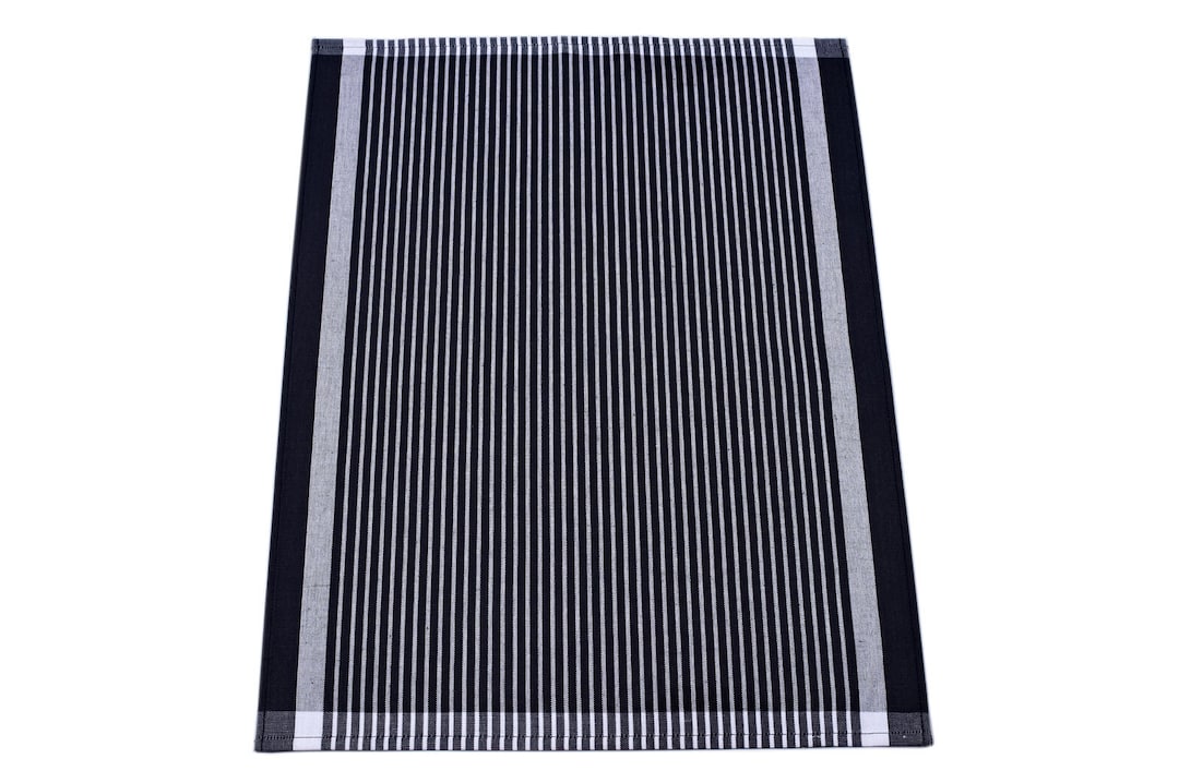 ROSS Geschirrtuch STREIFENFOND 50 x 70 cm schwarz