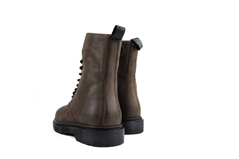 Hip Veterboot Donkerbruin Combi