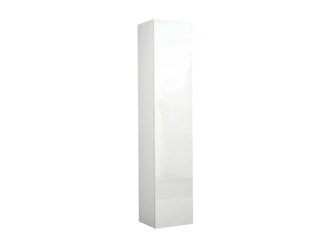 Armoire polyvalente 1 porte Ddastolf, Armoire polyvalente avec 1 porte, Armoire multifonctionnelle, 45x35h190 cm, Blanc