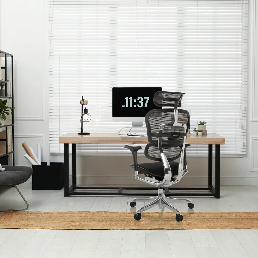 Luxus Chefsessel ERGOHUMAN GEN2 Stoff/Netzstoff mit Armlehnen (höhenverstellbar) hjh OFFICE