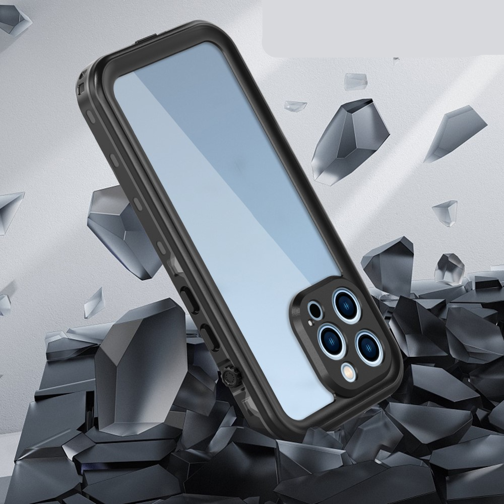 iPhone 13 Pro Wasserfeste Outdoor Schutz Hülle (IP68) - Schwarz / Grau