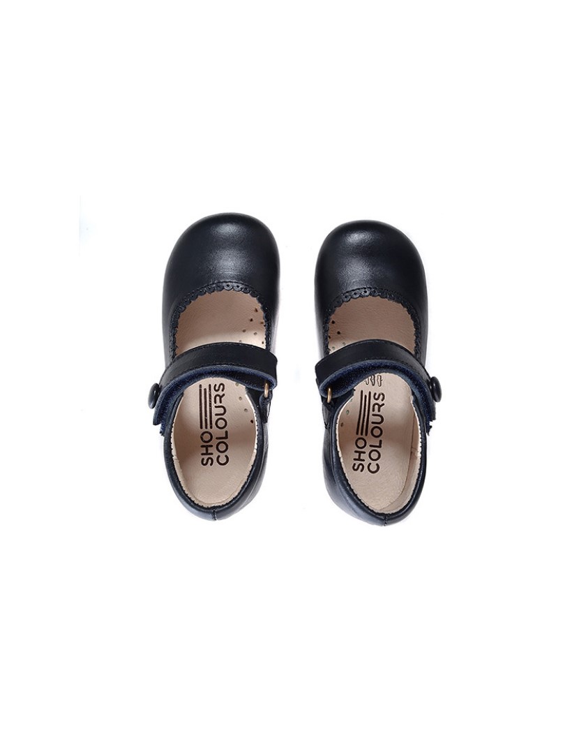 Dark Blue Carneira Flats