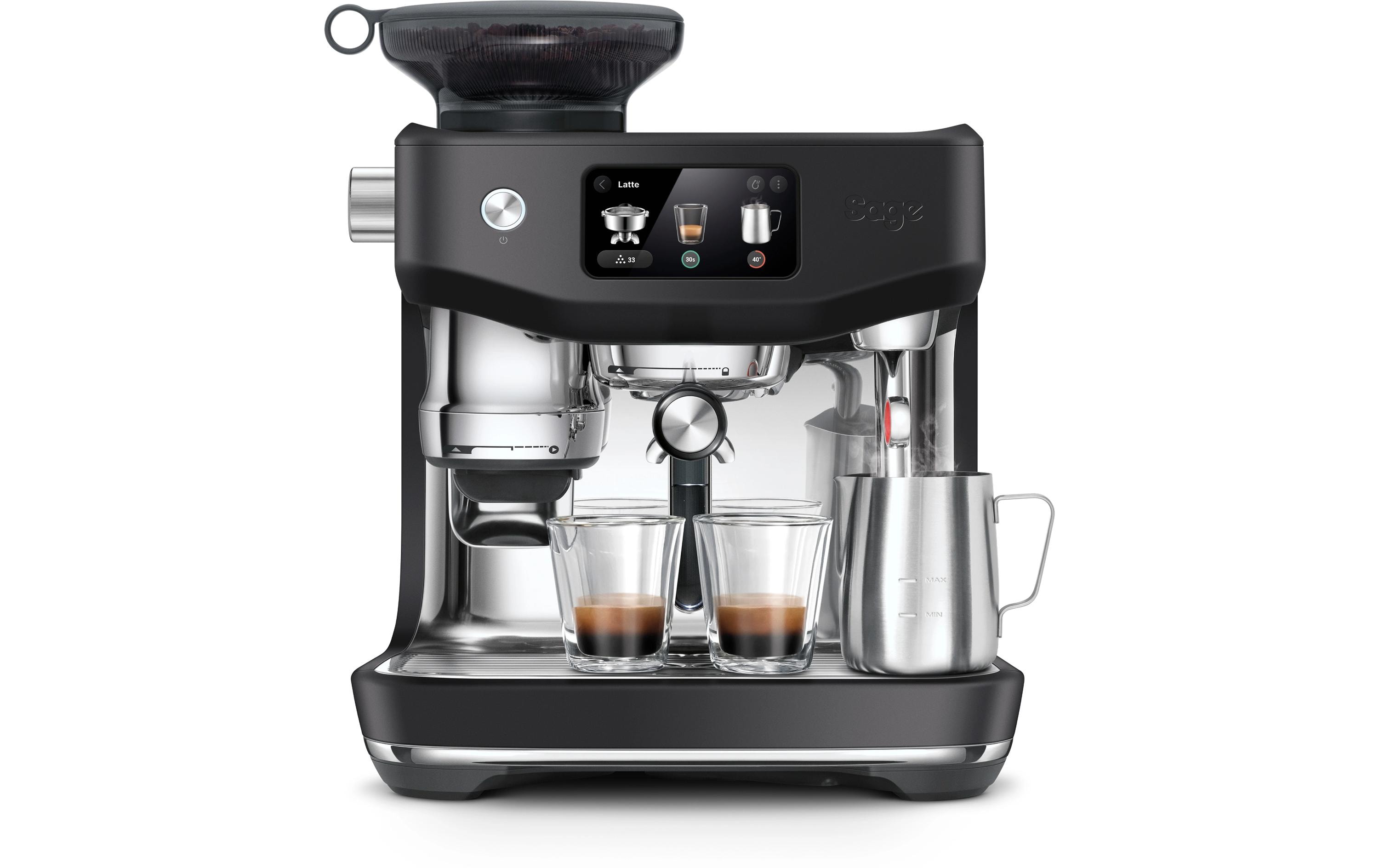 Siebträgermaschine Oracle Jet SES985 Trüffelschwarz<br>Espressomaschine
