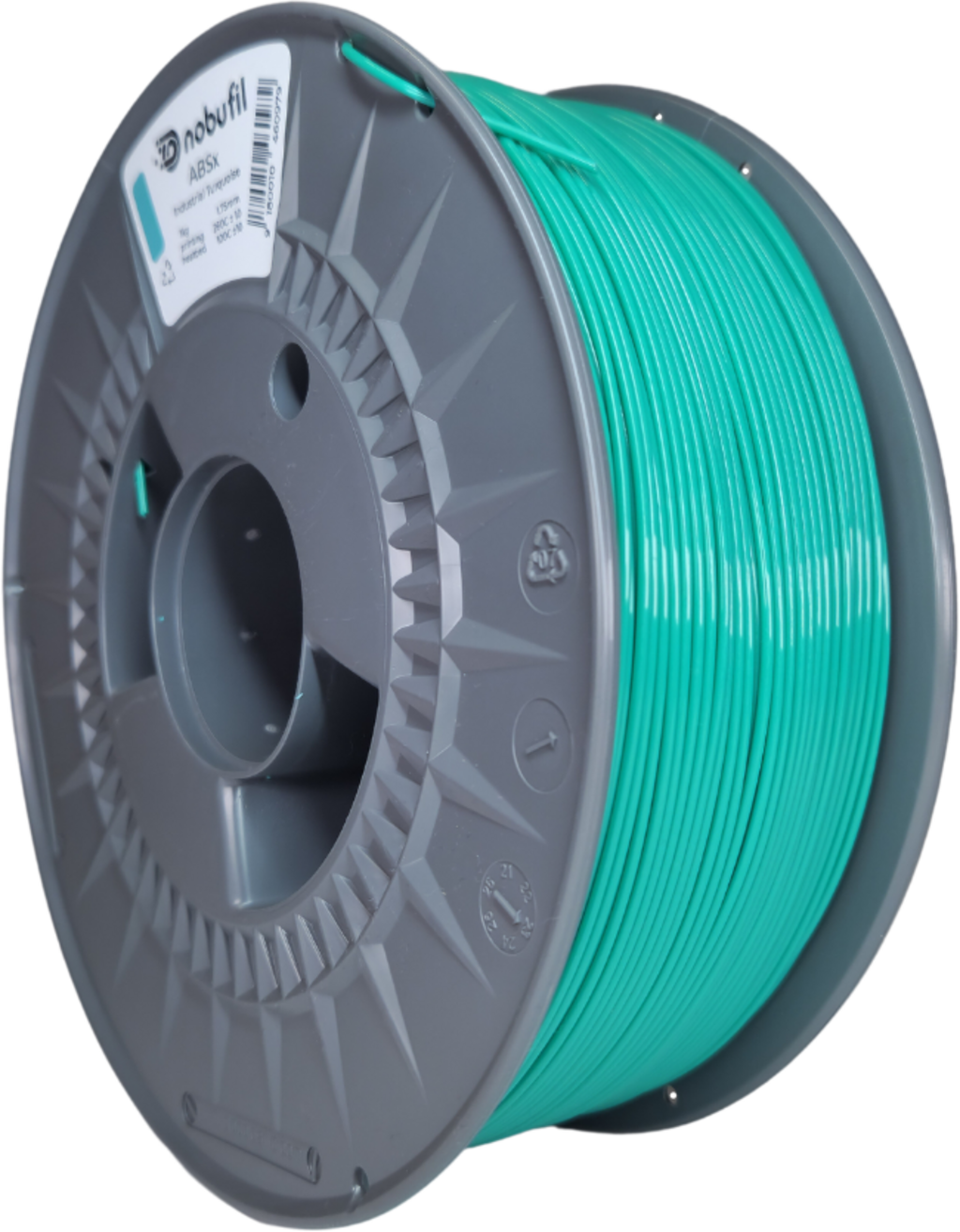 Nobufil  ABSx Industrial Turquoise, 1,75 mm / 1000 g    ABS Filament aus recycelten Kunststoffen