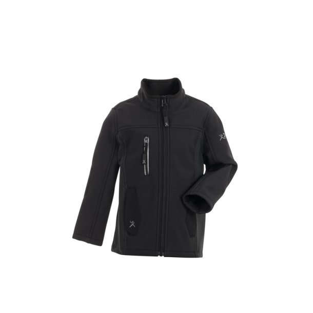 6550 Planam Norit børne softshell jakke sort