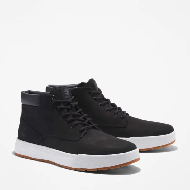 Bota Chukka de couro Maple Grove para homem, na cor preta.