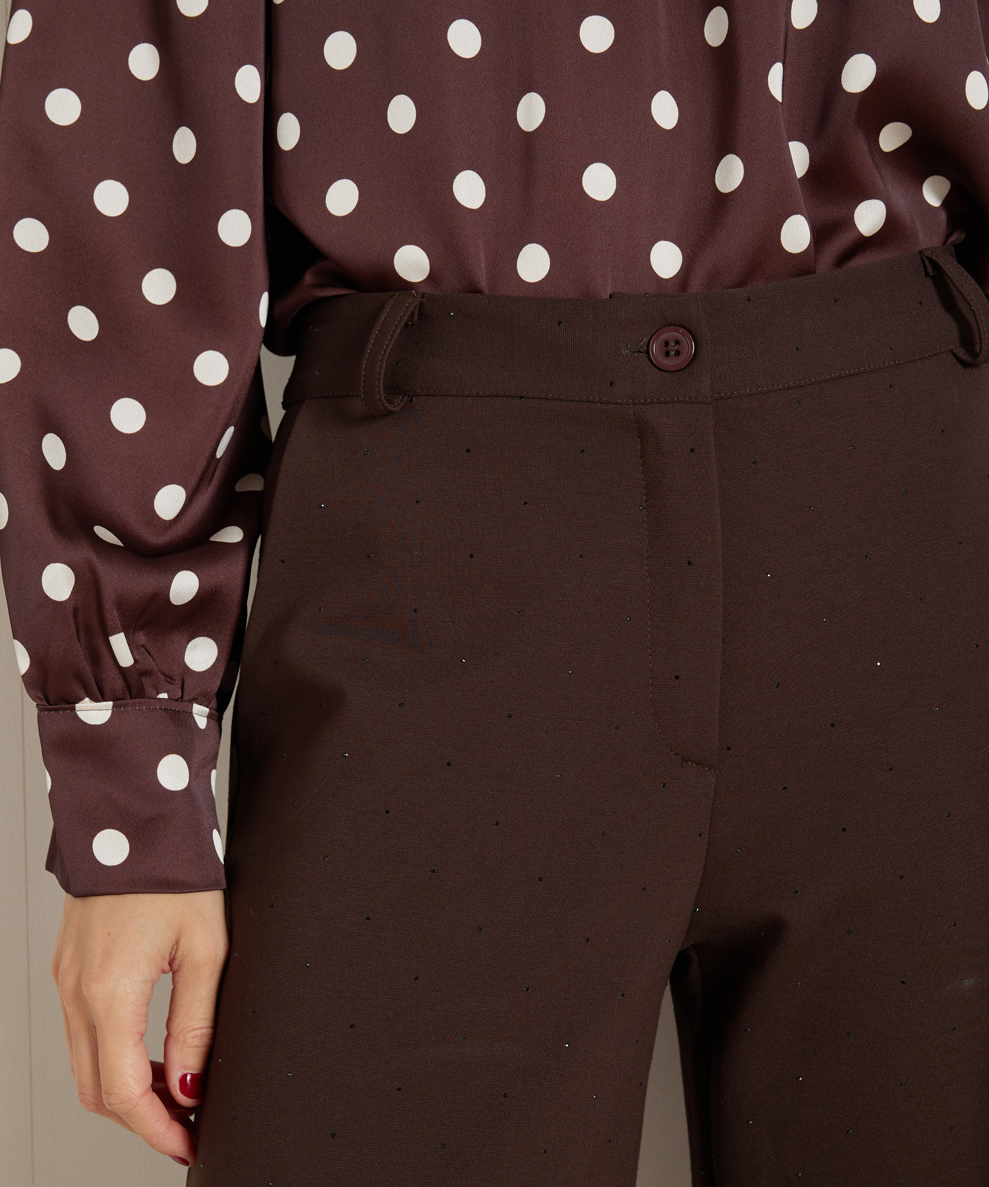 uni wide fit broek glitters