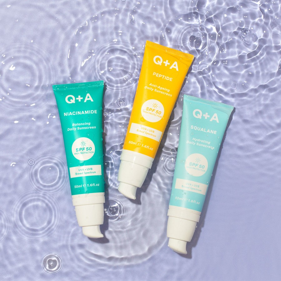 Q+A Squalane Hydrating Face Sunscreen SPF50 50ml