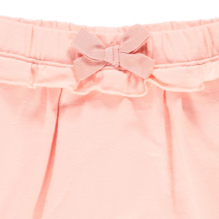 Pantalon de jogging en molleton volanté pour bébé fille - Rose
