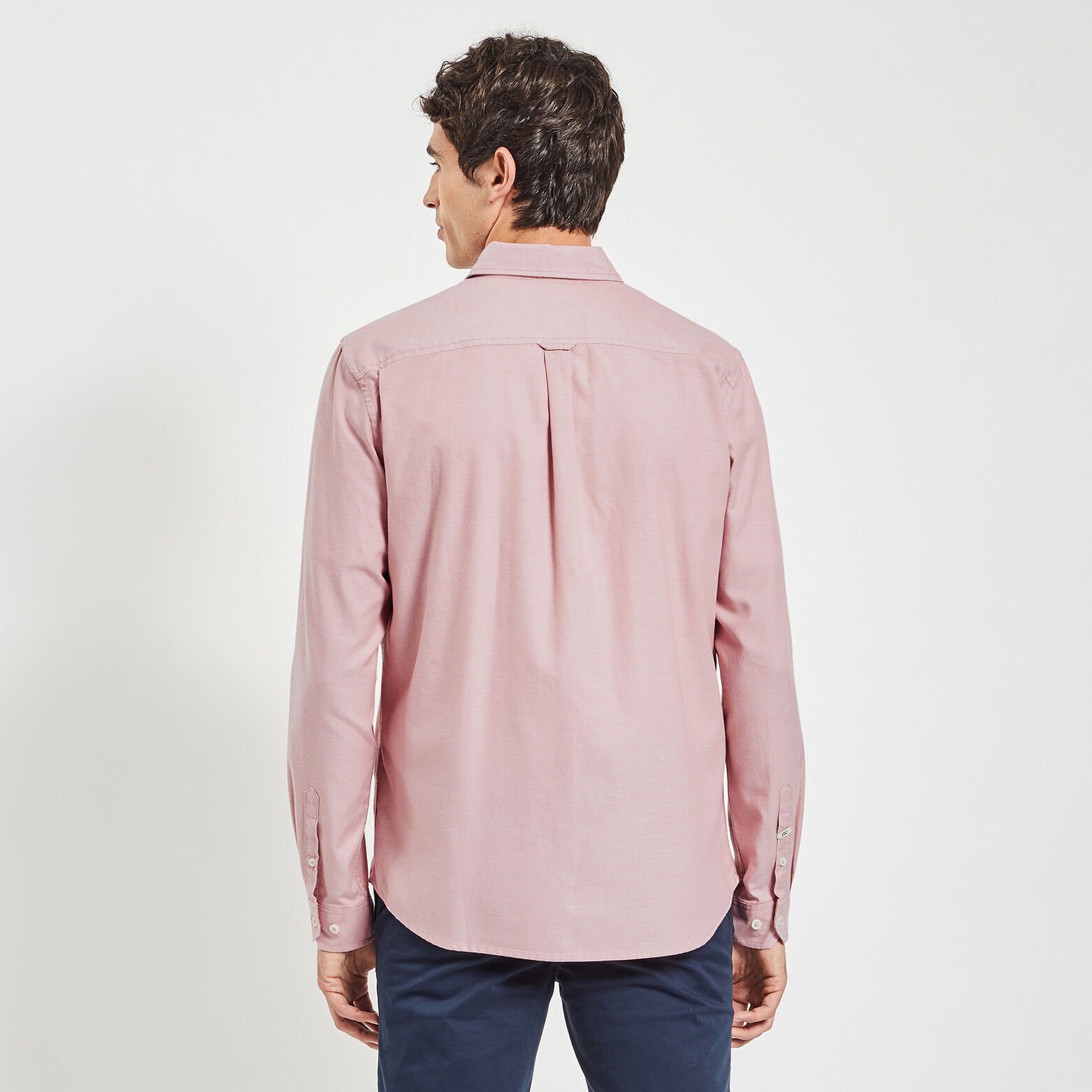 Chemise oxford unie 'le parfait by JULES' coton bi Rose pâle