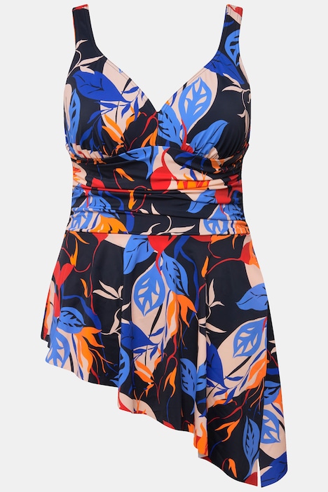 Badekleid, Blätter, Softcups, Powermesh-Futter