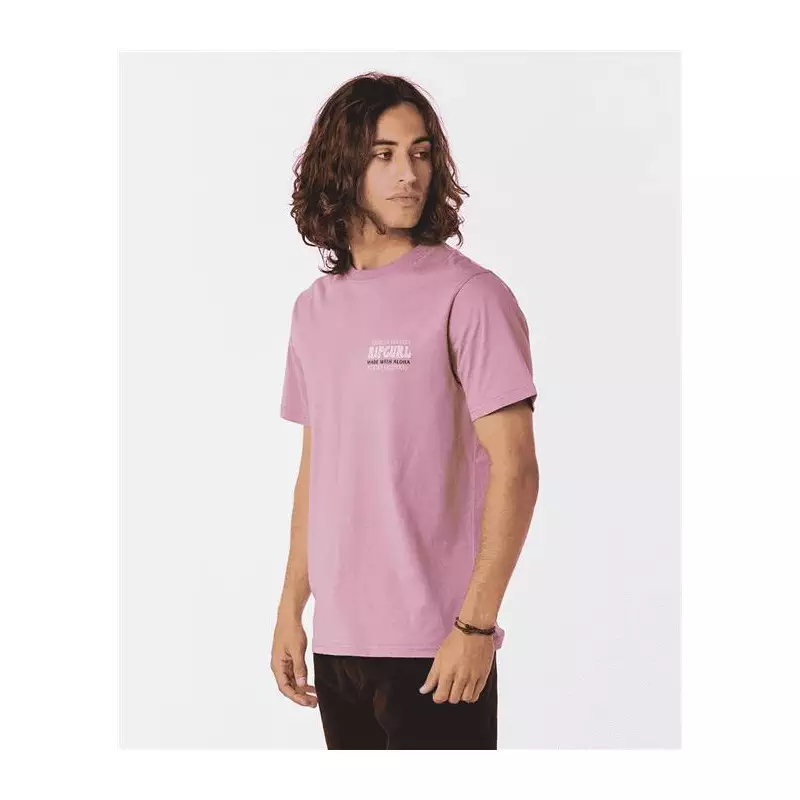 Teeshirt RIPCURL Down The Line Sstee Mauve M