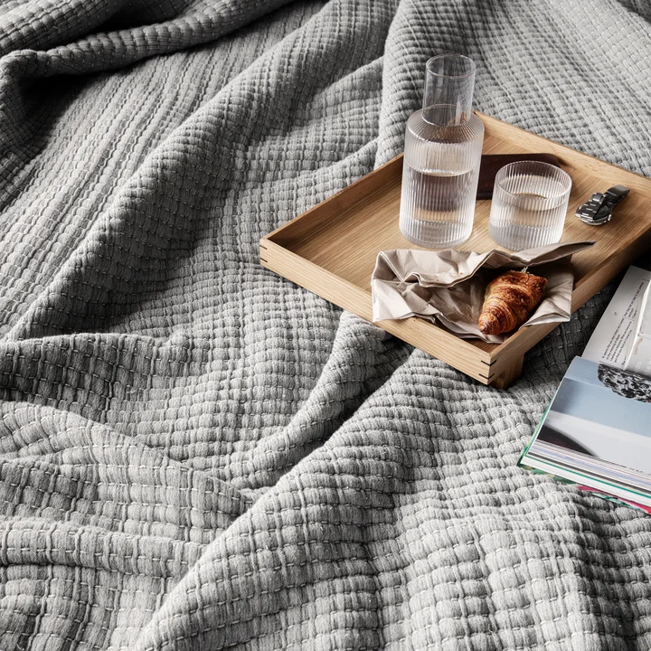 Ferm Living - Daze Tagesdecke, 250 x 240 cm, sand