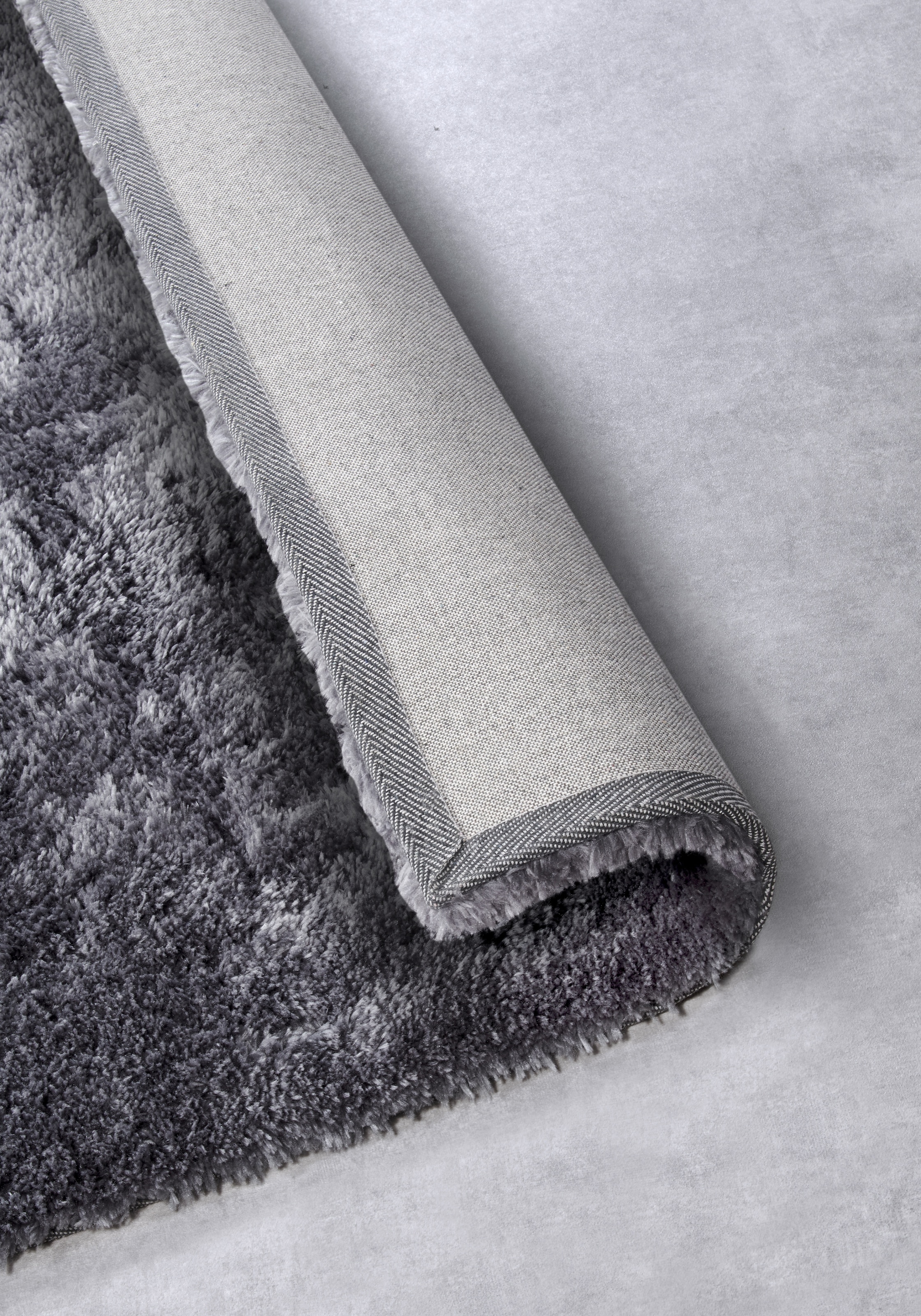 HANSE Home Hochflor-Teppich »Olaf« rechteckig 38 mm Höhe Langflor, Shaggy, einfarbig, flauschig, weich, glänzend, modern, uni