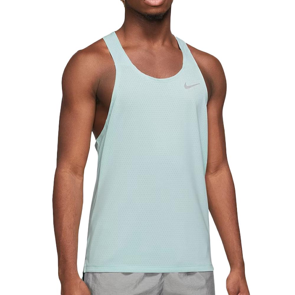 Nike Débardeur de Sport Bleu Ciel Homme Nike Fast Singlet