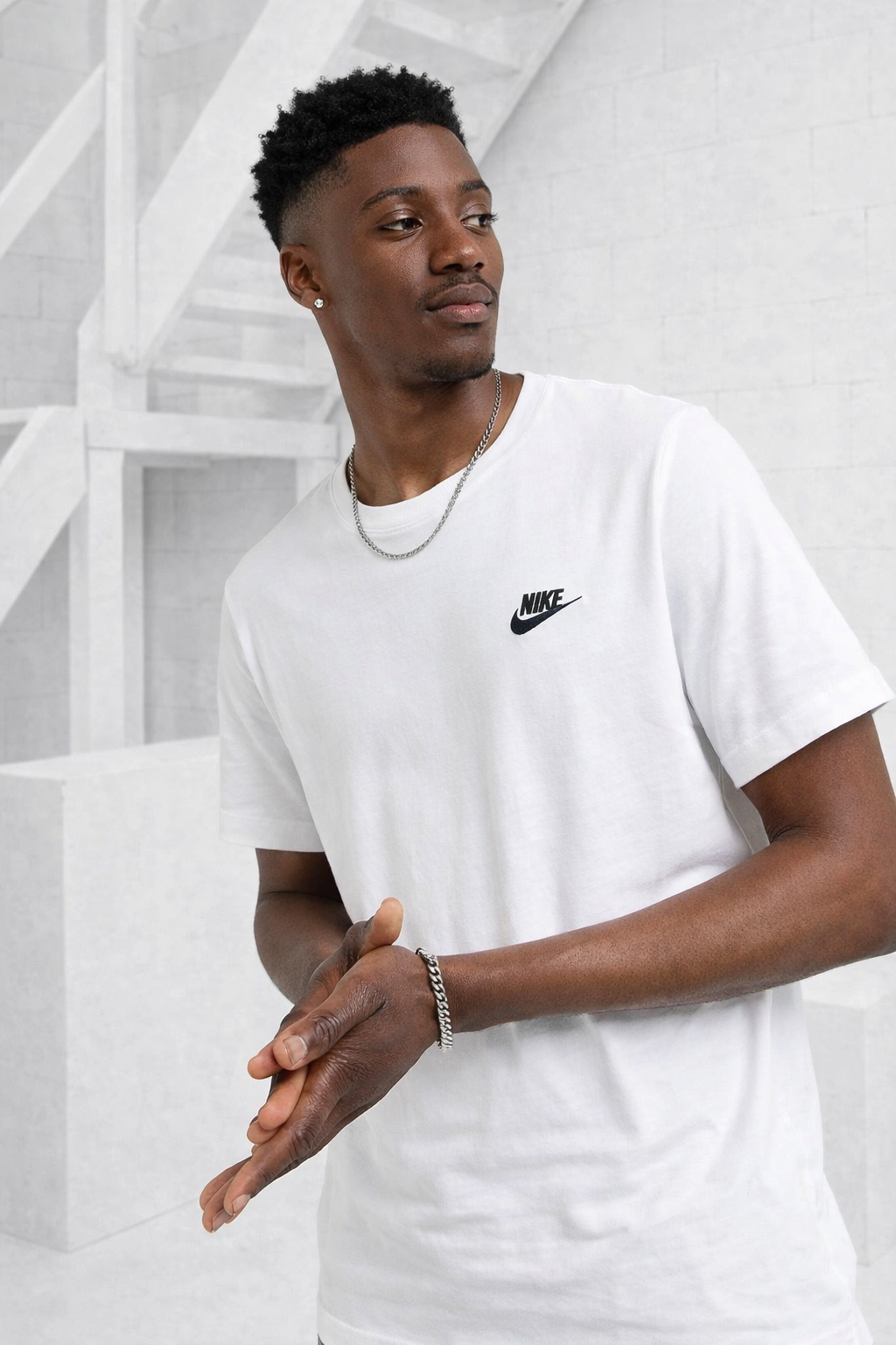 Nike Sportswear Club T-Shirt Heren Wit