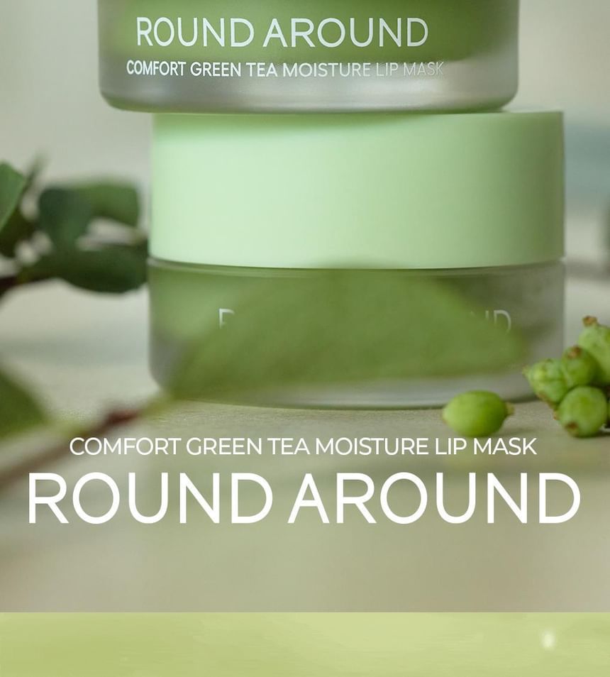 ROUND A'ROUND - Comfort Green Tea Moisture Lip Mask