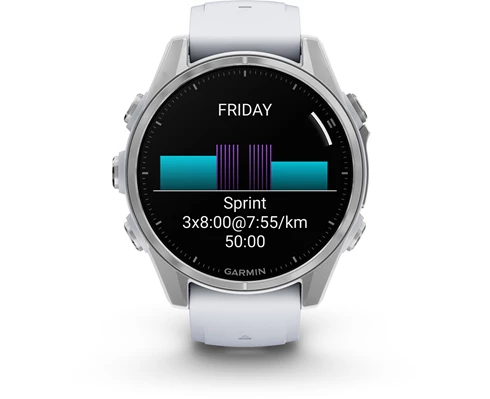 Garmin Fenix 8 AMOLED 43mm, SS/Whitestone