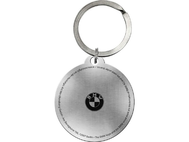 Nostalgic Art Schlüsselanhänger BMW Ø 4 cm, Mehrfarbig Anhänger mit BMW Logo