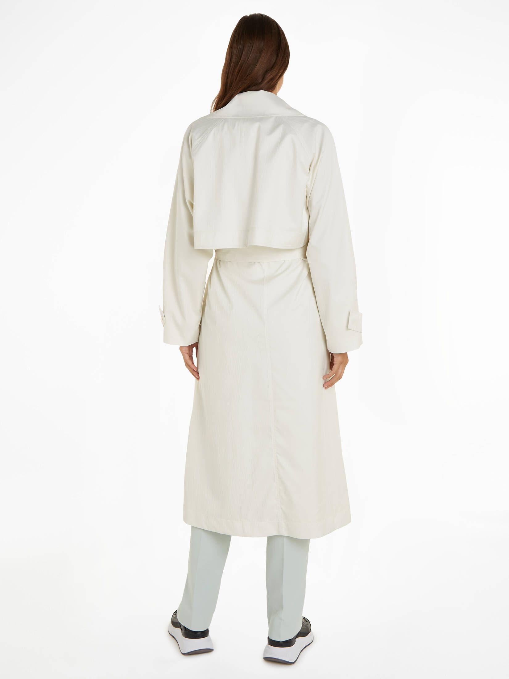 CALVIN KLEIN| Damen Trenchcoat LW BARK TEXTURED TRENCH COAT