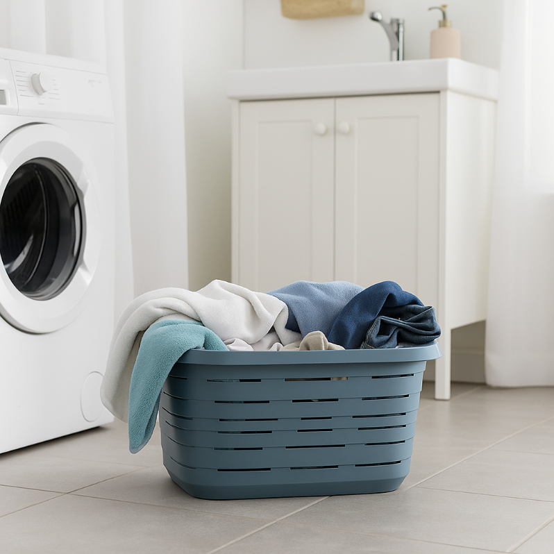 M-Home - Signature - Wasmand - 48 L - 64 x 43 x 26 cm - Blauw