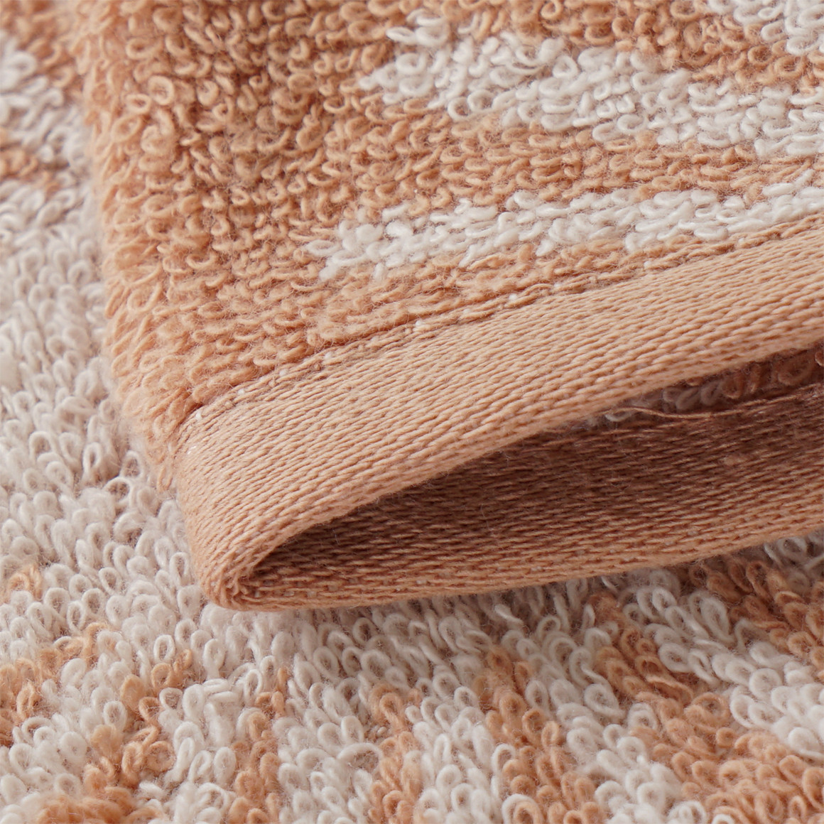 My Home Waschhandschuh mit Sonnen-Muster terracotta